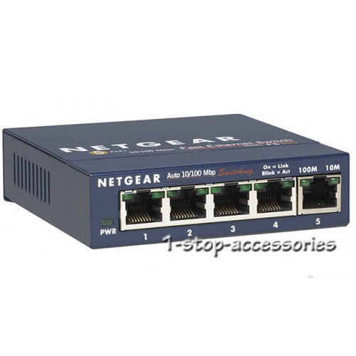 Netgear ProSafe FS105 5 Port Desktop Network Ethernet Switch