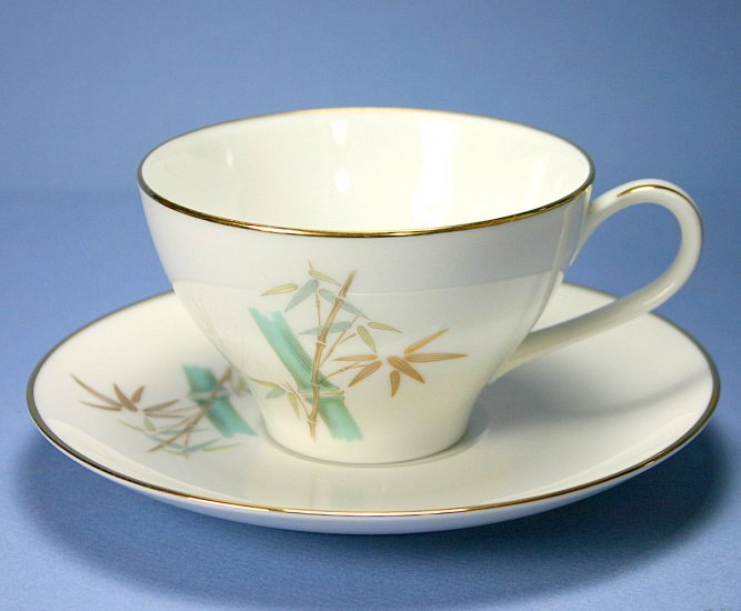 Noritake Oriental Flat Cup and Saucer Set