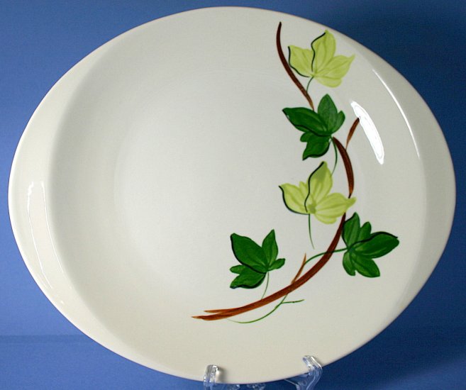 SPI - Southern Potteries - Blue Ridge Hand Painted #4158 PLANTATION IVY 13" Oval Serving Platter