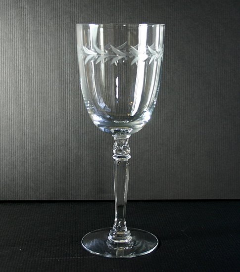 Fostoria Holly Clear (Stem #6030) Water Goblet
