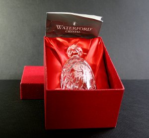 Waterford Crystal 5 Gold Rings - Twelve Days Of Christmas Crystal Bell Boxed