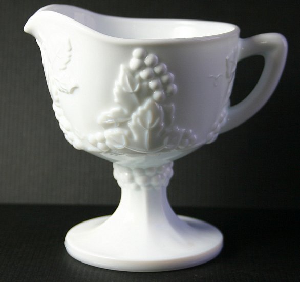 Colony Glass Harvest Milk Footed Creamer