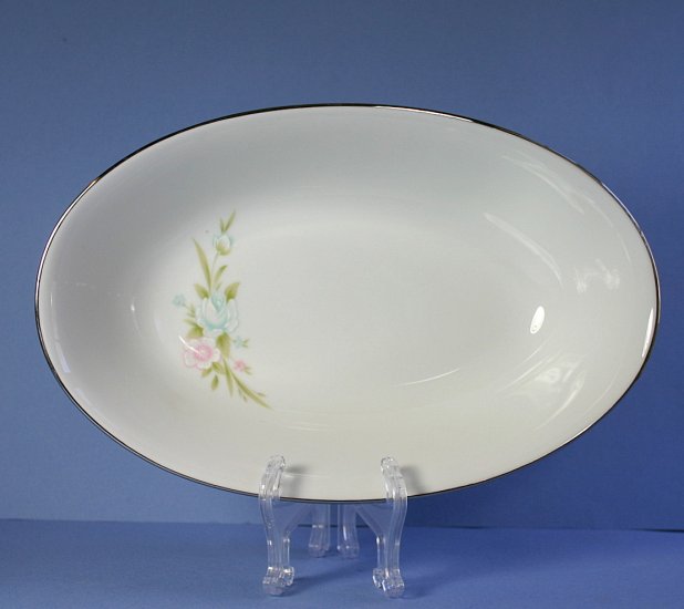 Sango 6276 Chapel Rose 10" Oval Vegetable Bowl