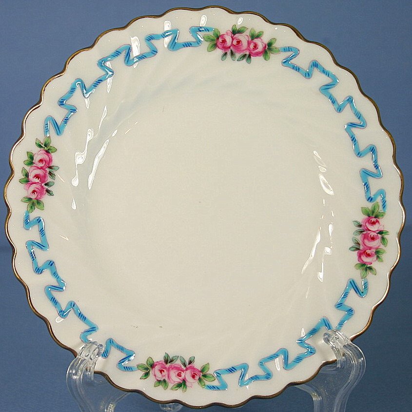 Minton Ribbons & Blossoms (Scalloped) Bread & Butter Plate for Davis Collamore & Co.