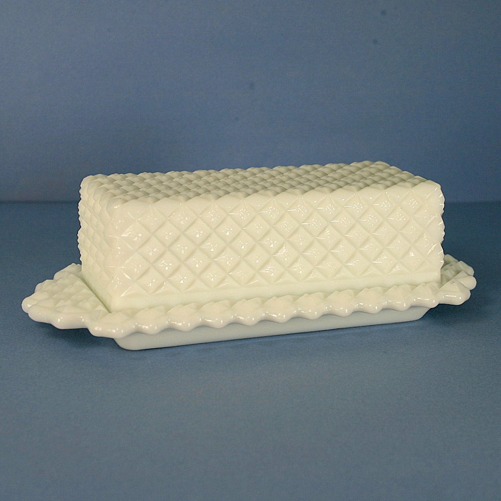 Westmoreland English Hobnail Milk Quarter Pound Covered Butter
