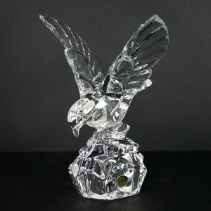 Val St Lambert 6" Small Landing Eagle
