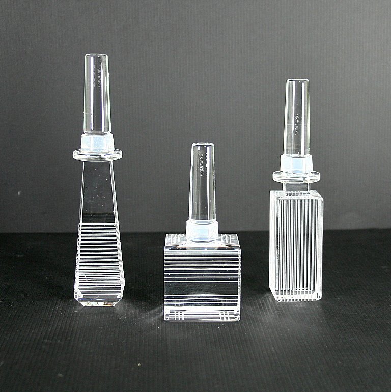 Wedgwood Vera Wang Linear Boxed Set of 3 Wine Stoppers