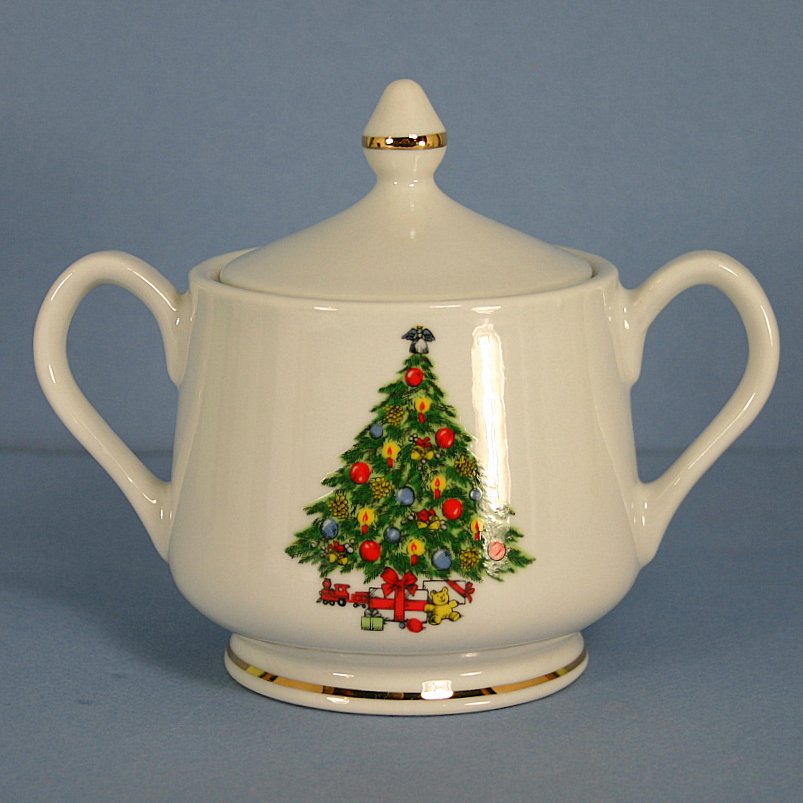 Mount Clemens Christmas Treasure Sugar Bowl & Lid