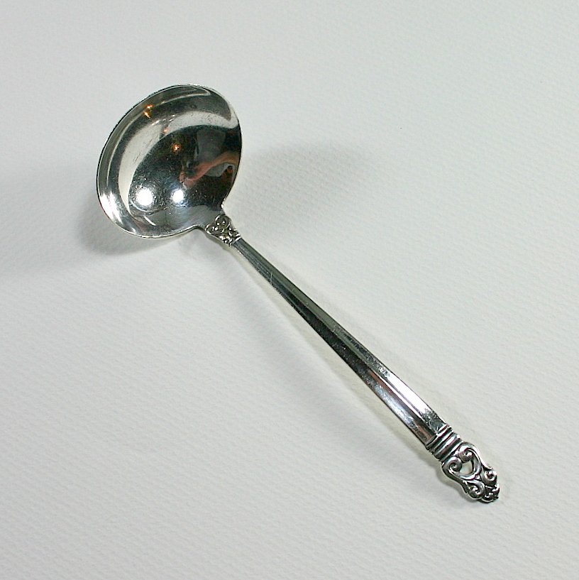 International Silver Royal Danish Sterling Solid Piece Cream Ladle