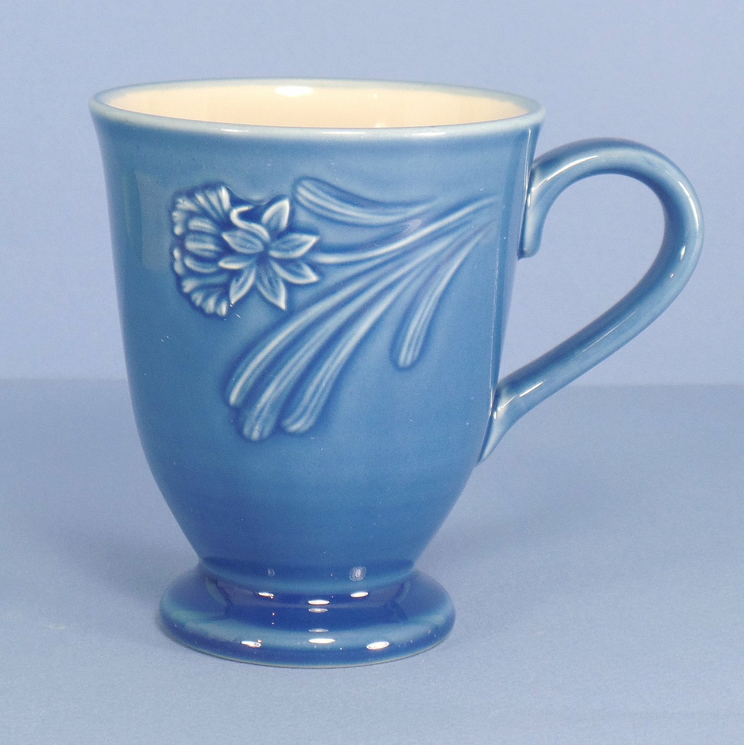 Lenox Poppies Rainbow Blue Mug