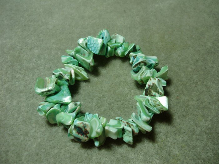 green shell bracelet