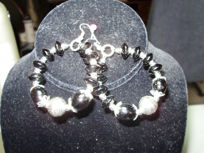 black earrings