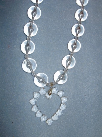 clear acrylic heart