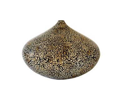 Eggshell inlaid vase