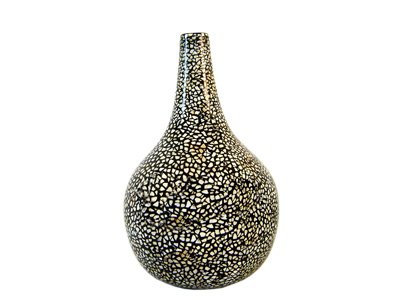 Eggshell inlaid vase