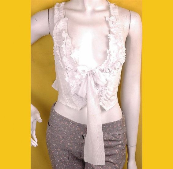 NEW UNIQUE SWAN FAIRY LOW CUT BOW TOP FREE WORLDWIDE SHIPPING