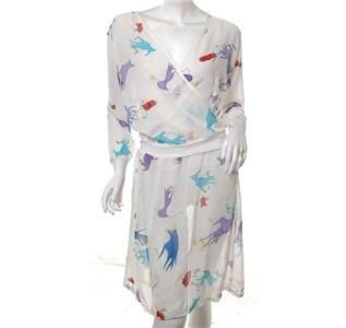 NEW vintage 70s 80s style INDIE ART PRINT DRESS FREE WORLDWIDE SHIPPING