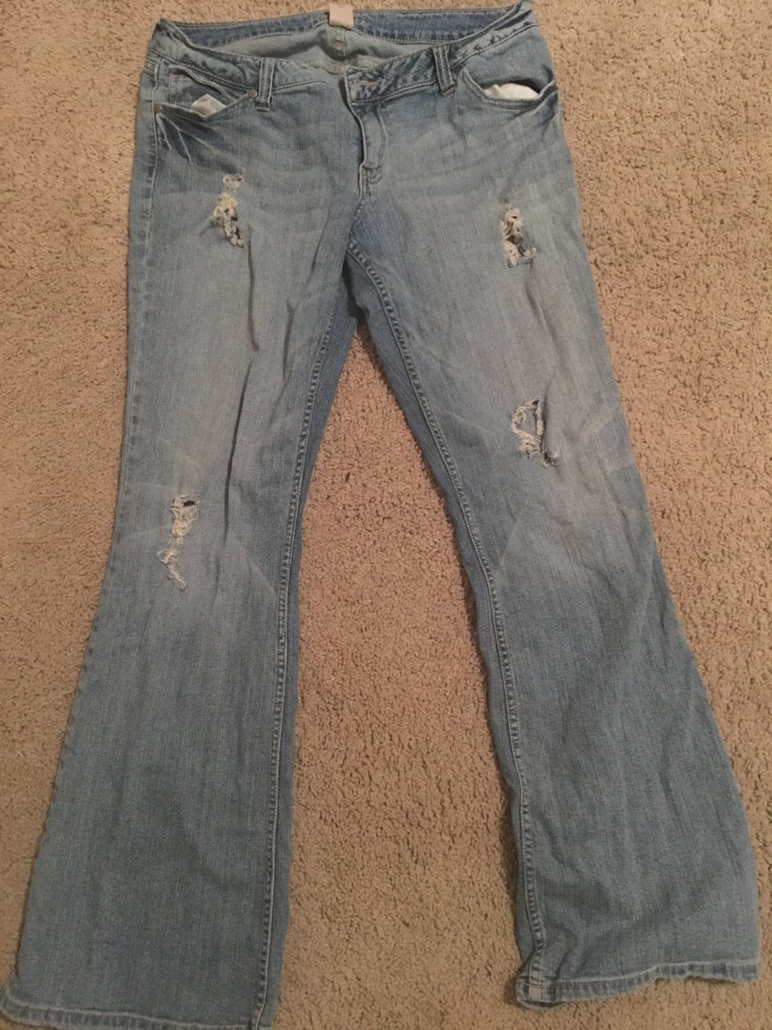 Hand Distressed Ripped Jean Shorts or Pants
