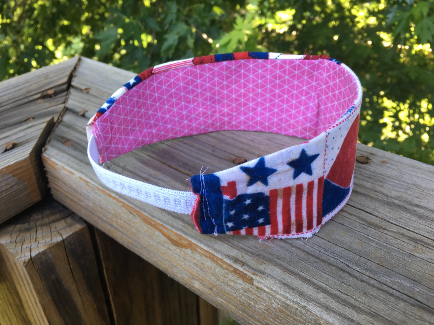 Summertime Holiday 4th Of July Reversible Headband