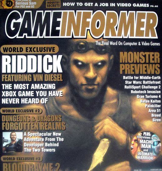 GameInformer Riddick Cover Page