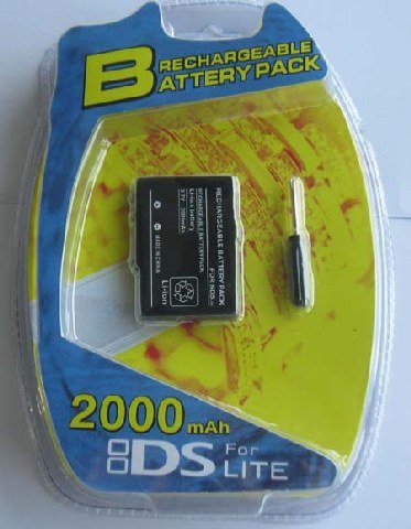 2000mAh Rechargeable Battery Pack for NDS Lite + Tool