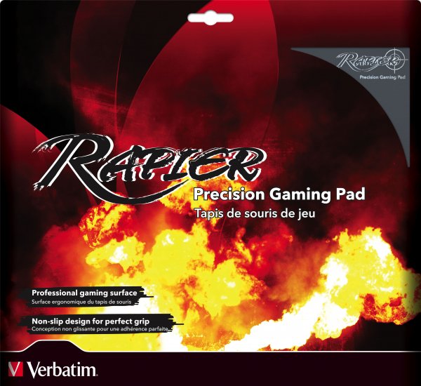 Verbatim Rapier Gaming Mouse Pad (Black)