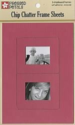pressed petals: chip chatter frame sheets fuscia