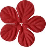 Bazzill Paper Flowers 1.75" -tropical ruby slipper
