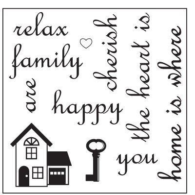 Maya Road Singleton Clear Stamps - Home is Where