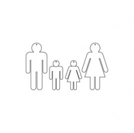 Maya Road Acrylic people keychain