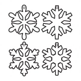 Maya Road Acrylic Snowflake keychain