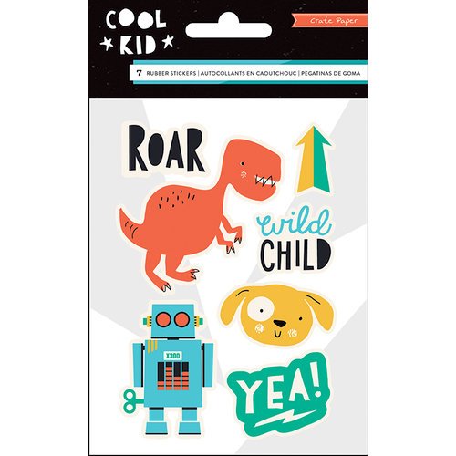 Crate Paper - Cool Kid Collection - Rubber Accents