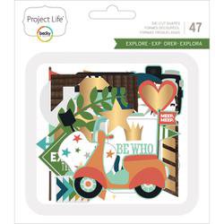 American Crafts Project Life Explore - Ephemera Die-cut shapes