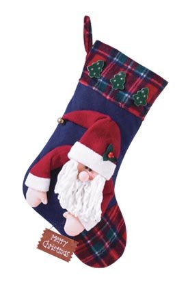 Plush Santa Christmas Stocking