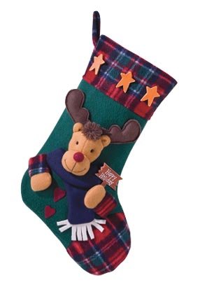 Plush Rudolph Christmas Stocking
