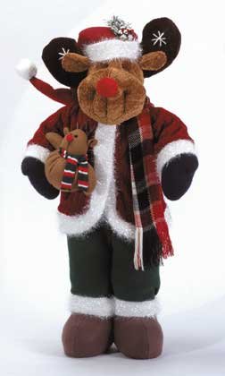 Posable Plush Rudolph The Reindeer