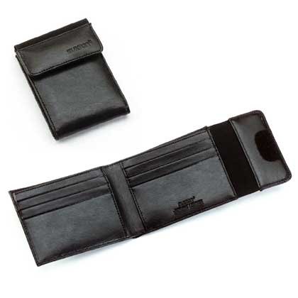 Buxton Leather Man's Wallet Billfold External ID Display