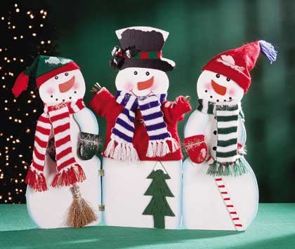 Hinged Snowman Display Christmas