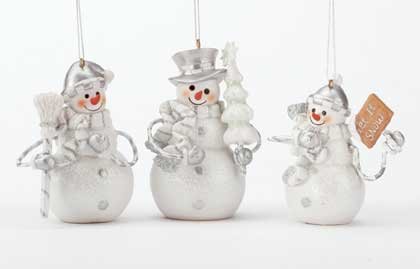Snowman Ornament Set Of 3