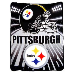 Pittsburgh Steelers Fleece NFL Blanket by Northwest MSRP $20.00