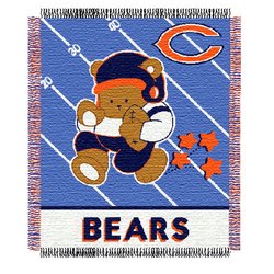 Chicago Bears Triple Woven Jacquard NFL Baby Throw by Northwest MSRP $25.00