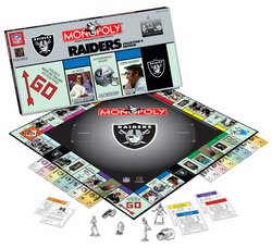 Oakland Raiders NFL Team Collector's Edition Monopoly MSRP $36.00