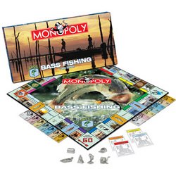 Bass Fishing Lakes Edition Monopoly MSRP $36.00