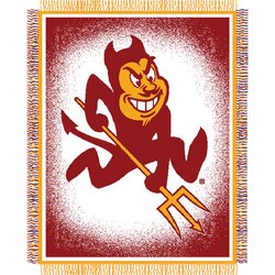 Arizona State Sun Devils Triple Woven Jacquard NCAA Throw by Northwest MSRP $40.00