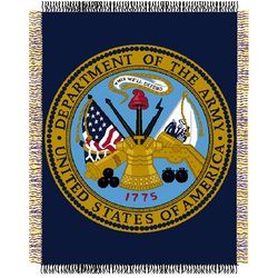 US Army Military Acrylic Triple Woven Jacquard Throw by Northwest MSRP $45.00
