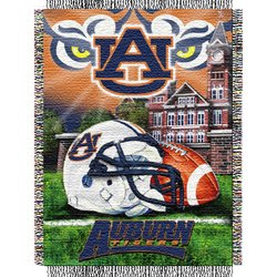 Auburn Tigers Woven Tapestry NCAA Throw by Northwest MSRP $40.00