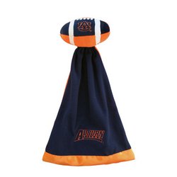 Auburn Tigers Plush NCAA Football w/Attached Security Blanket by Coed Sportswear MSRP $20.00
