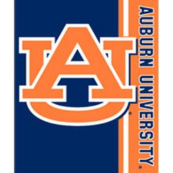 Auburn Tigers Royal Plush Raschel NCAA Blanket by Northwest MSRP $40.00