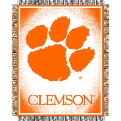 Clemson Tigers Triple Woven Jacquard NCAA Throw by Northwest MSRP $40.00