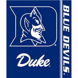 Duke Blue Devils Royal Plush Raschel NCAA Blanket by Northwest MSRP $40.00